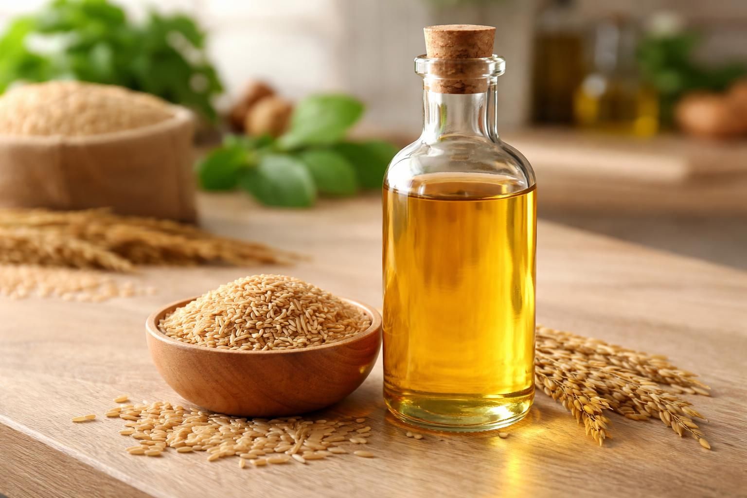 découvrez les bienfaits nutritionnels de l'huile de son de riz, riche en antioxydants et bons acides gras pour une alimentation saine.
