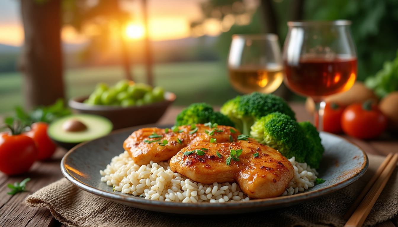 découvrez une recette équilibrée de riz, poulet et brocolis, spécialement conçue pour les sportifs et adeptes de musculation souhaitant optimiser leurs performances et favoriser la prise de muscle.