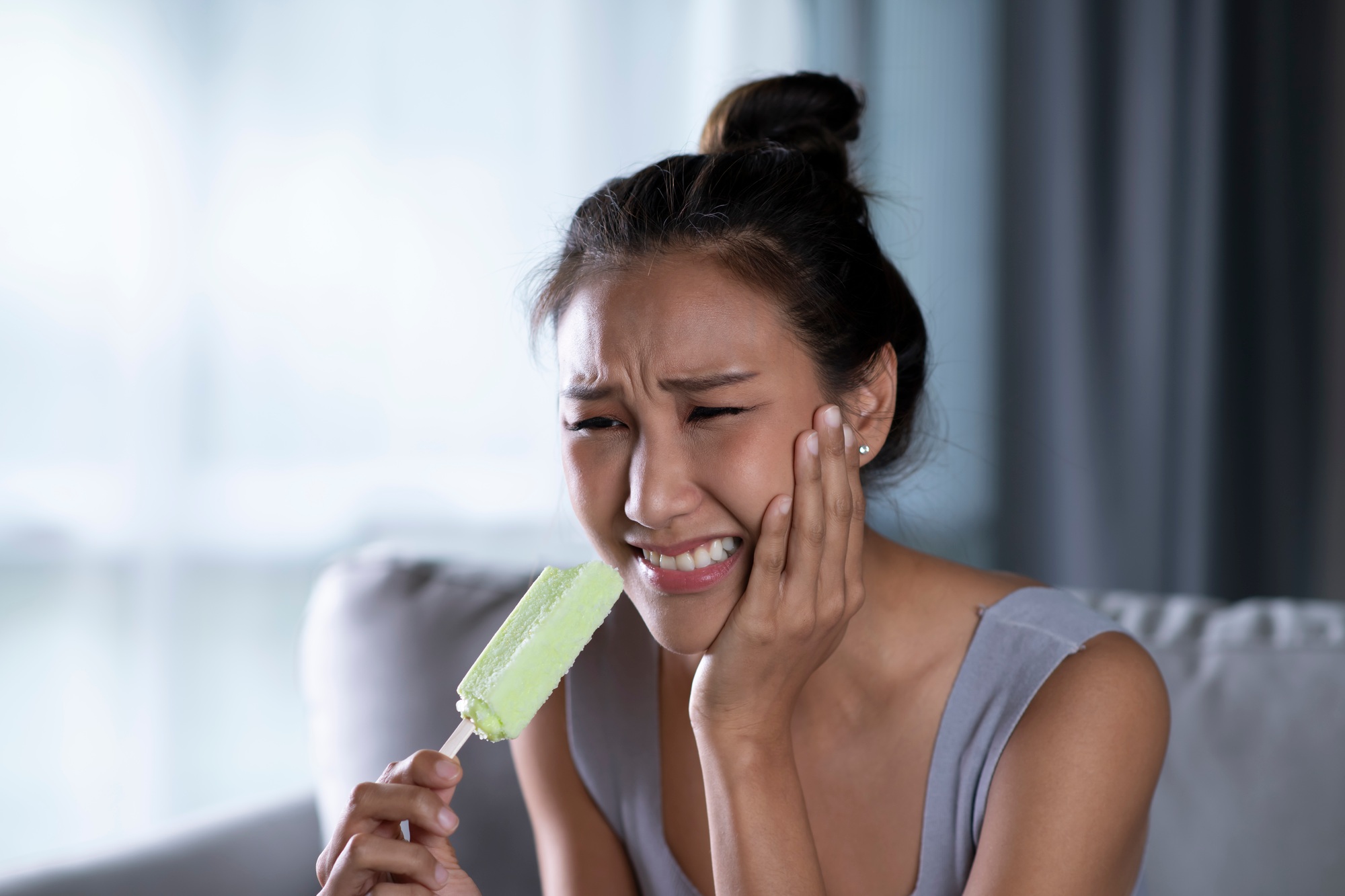 Female have toothache